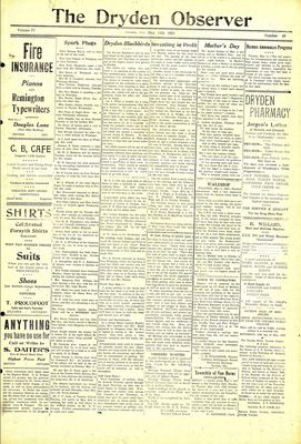 Dryden Observer, 11 May 1923