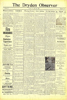 Dryden Observer, 1 Jun 1923