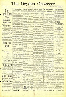 Dryden Observer, 8 Jun 1923