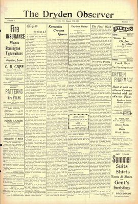 Dryden Observer, 17 Aug 1923