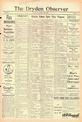 Dryden Observer, 28 Sep 1923