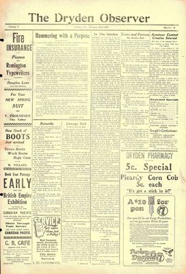 Dryden Observer, 22 Feb 1924