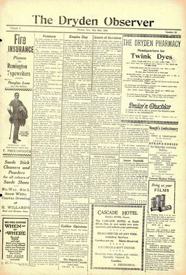 Dryden Observer, 30 May 1924