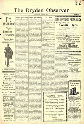 Dryden Observer, 6 Jun 1924