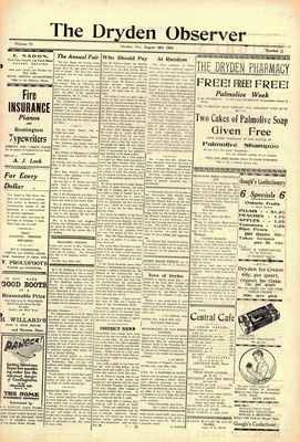 Dryden Observer, 29 Aug 1924