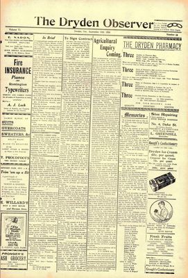 Dryden Observer, 19 Sep 1924