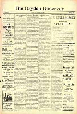 Dryden Observer, 3 Oct 1924