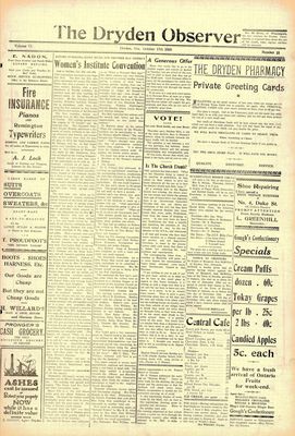 Dryden Observer, 17 Oct 1924