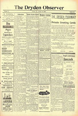 Dryden Observer, 31 Oct 1924