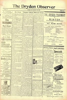 Dryden Observer, 14 Nov 1924