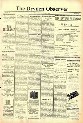 Dryden Observer, 21 Nov 1924