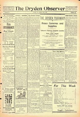 Dryden Observer, 23 Jan 1925