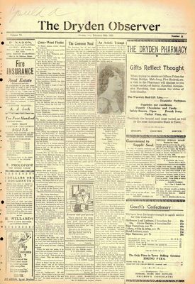 Dryden Observer, 20 Feb 1925