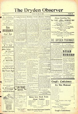 Dryden Observer, 1 May 1925