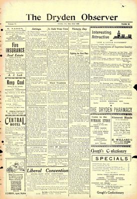 Dryden Observer, 22 May 1925