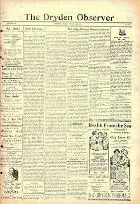 Dryden Observer, 23 Oct 1925