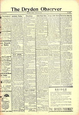 Dryden Observer, 22 Jan 1926