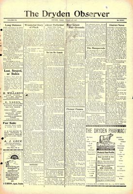 Dryden Observer, 5 Feb 1926