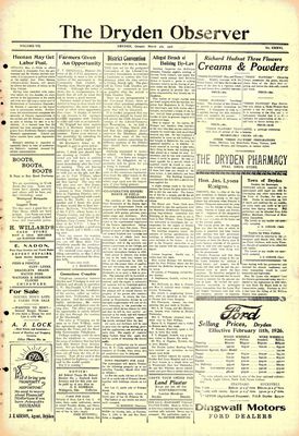 Dryden Observer, 5 Mar 1926