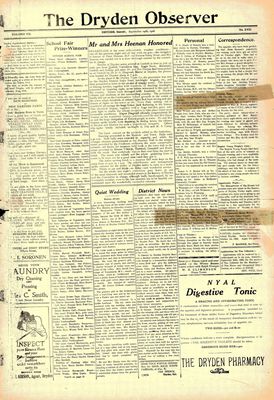 Dryden Observer, 24 Sep 1926