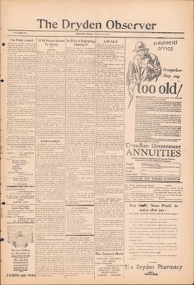 Dryden Observer, 11 Mar 1927