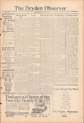 Dryden Observer, 17 Jun 1927