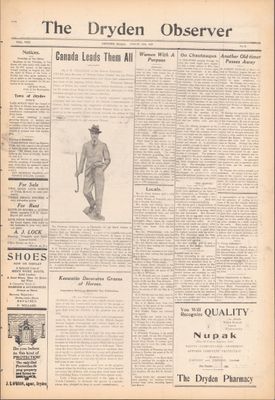 Dryden Observer, 12 Aug 1927