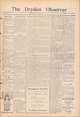 Dryden Observer, 19 Aug 1927