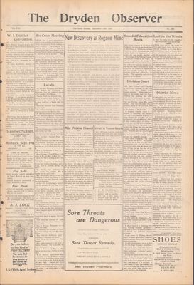 Dryden Observer, 16 Sep 1927