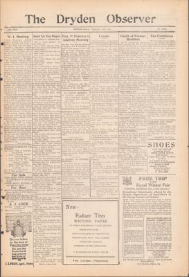 Dryden Observer, 30 Sep 1927