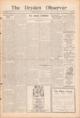 Dryden Observer, 7 Oct 1927