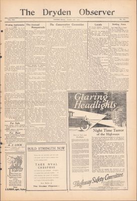 Dryden Observer, 21 Oct 1927