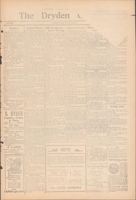 Dryden Observer, 9 Dec 1927