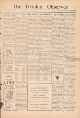 Dryden Observer, 23 Dec 1927