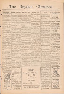 Dryden Observer, 10 Feb 1928