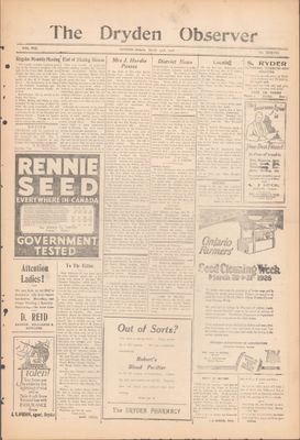 Dryden Observer, 23 Mar 1928