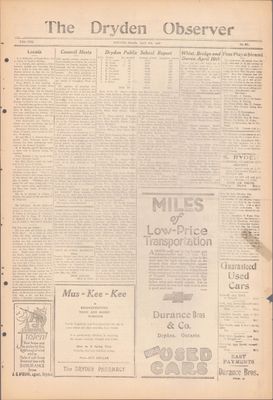 Dryden Observer, 6 Apr 1928