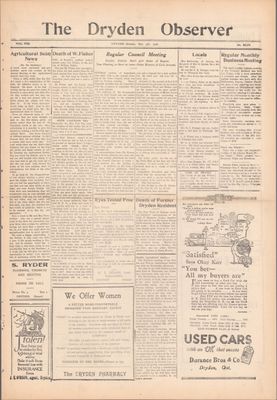 Dryden Observer, 4 May 1928