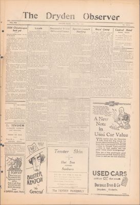 Dryden Observer, 18 May 1928