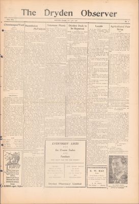 Dryden Observer, 13 Jul 1928