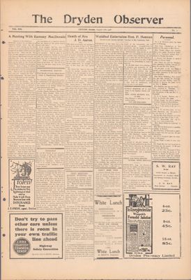 Dryden Observer, 17 Aug 1928