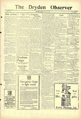 Dryden Observer, 17 May 1929