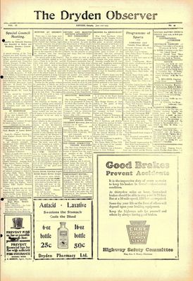 Dryden Observer, 21 Jun 1929