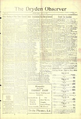 Dryden Observer, 17 Jan 1930