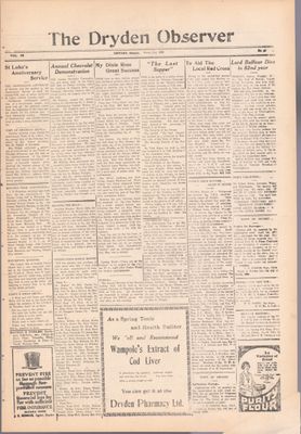 Dryden Observer, 21 Mar 1930