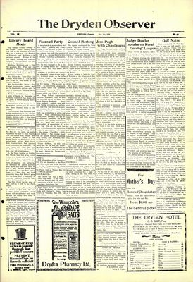 Dryden Observer, 9 May 1930