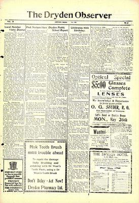 Dryden Observer, 16 May 1930