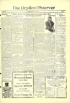 Dryden Observer, 23 May 1930