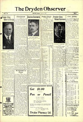 Dryden Observer, 1 Aug 1930