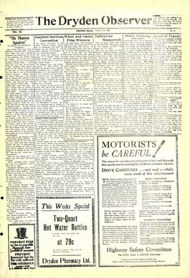 Dryden Observer, 17 Oct 1930